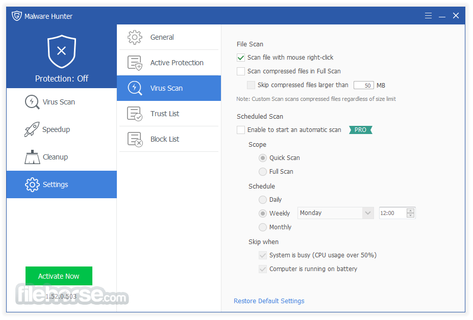 Malware Hunter 1.219.0.863 Screenshot 5