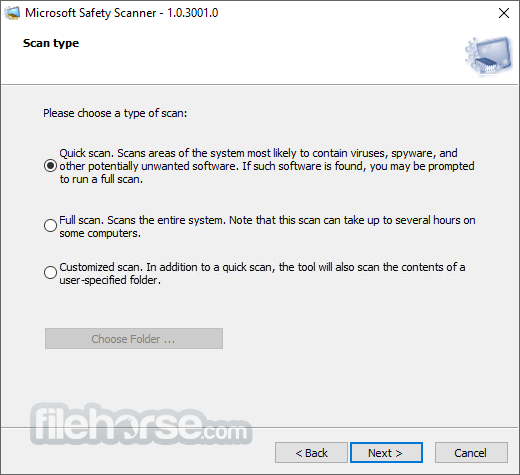 Microsoft Safety Scanner 1.457.40.0 (64-bit) Screenshot 1