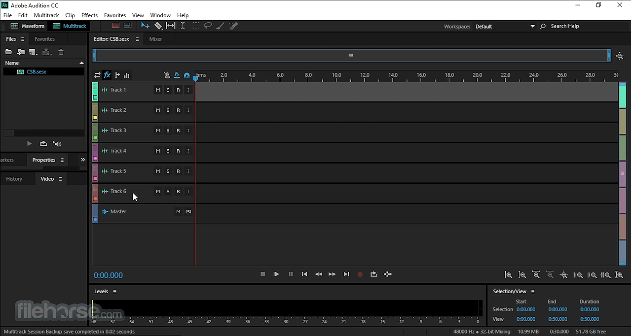 Adobe Audition Screenshot 1