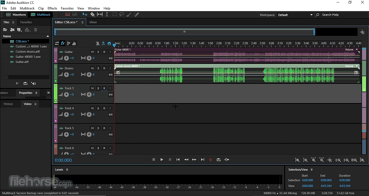 Adobe Audition Screenshot 2