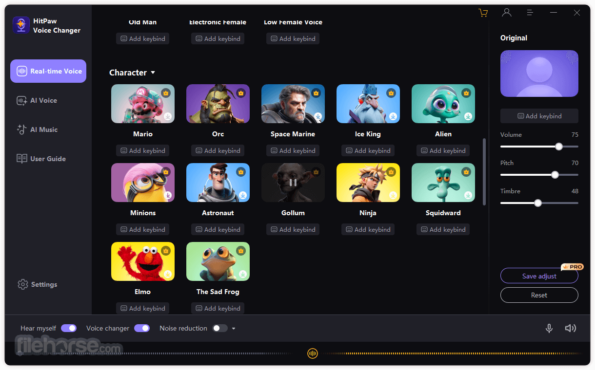 HitPaw VoicePea Voice Changer Screenshot 2
