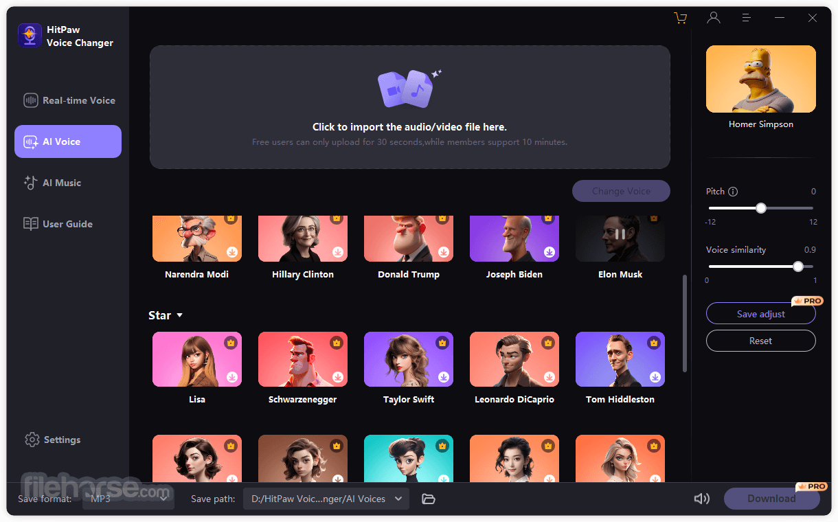 HitPaw VoicePea Voice Changer Screenshot 3
