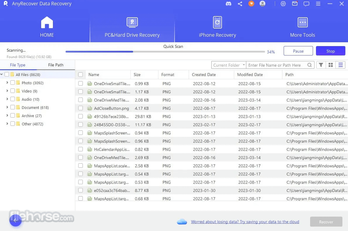 AnyRecover Screenshot 2