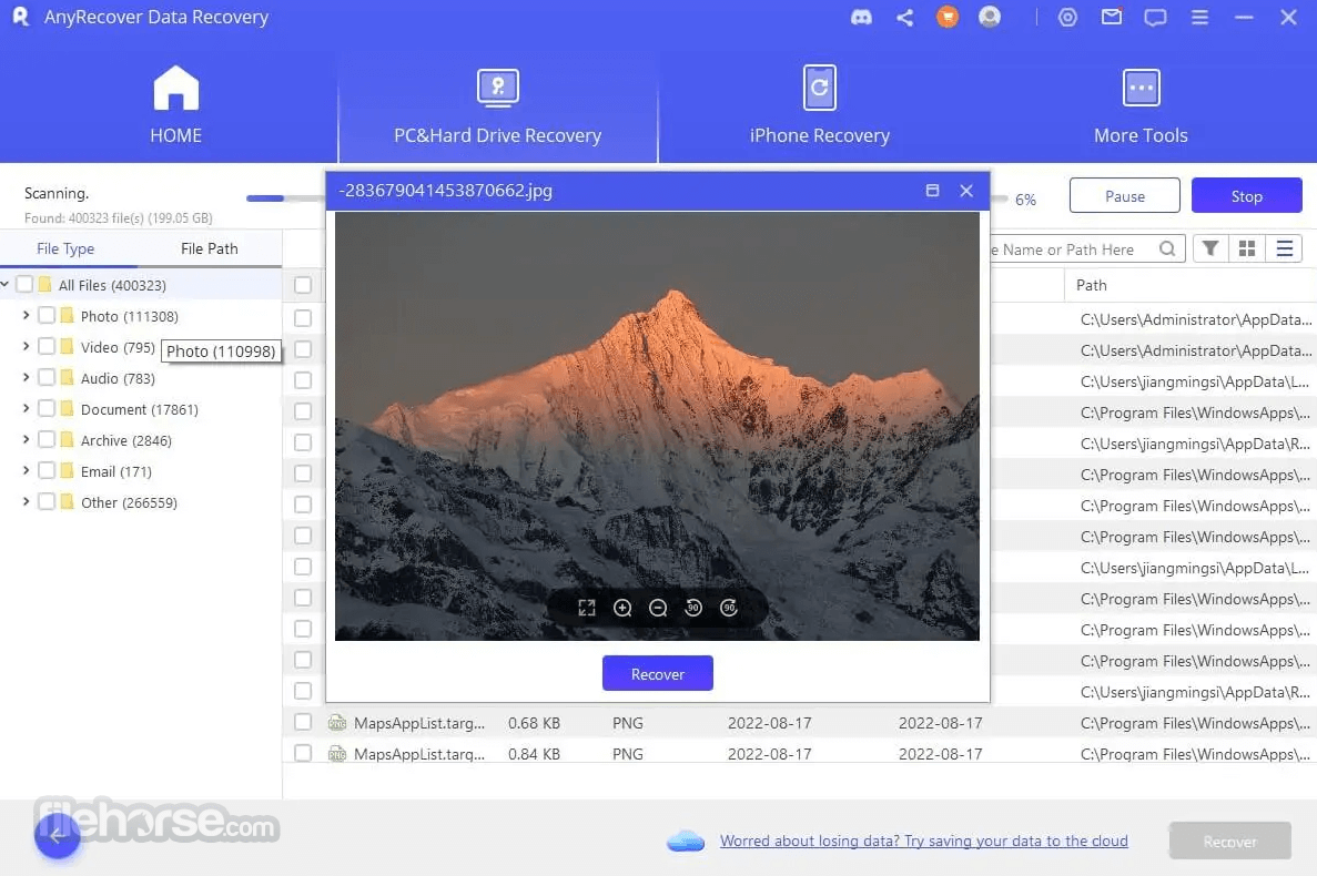 AnyRecover Screenshot 3