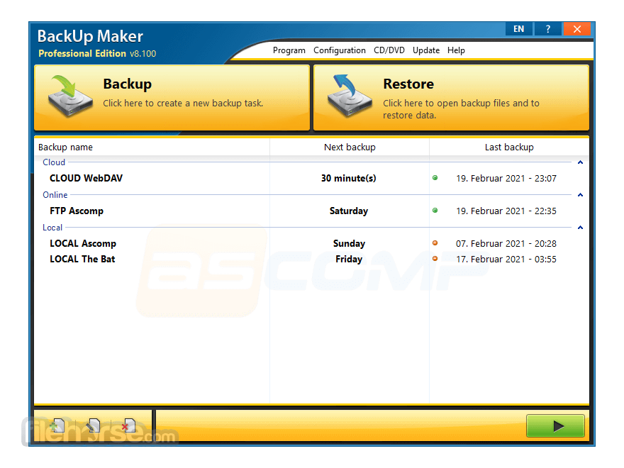 BackUp Maker Screenshot 1