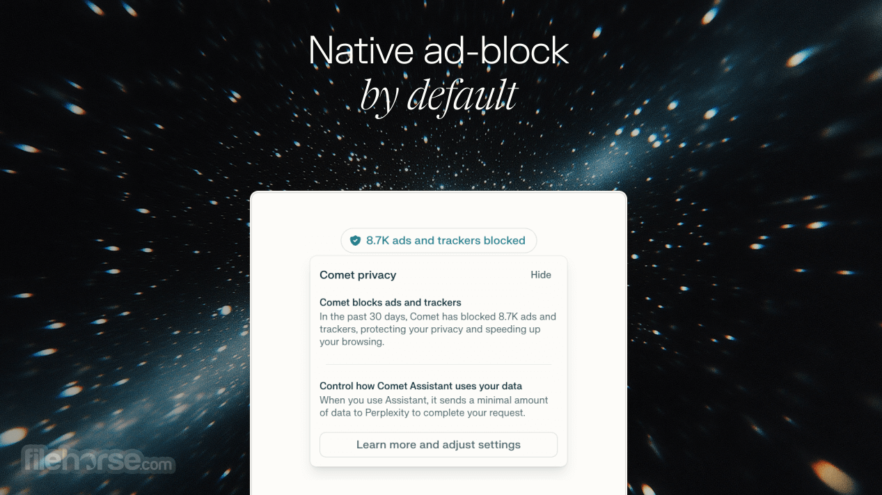 Comet Browser Screenshot 2