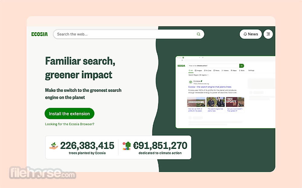 Ecosia for Chrome Screenshot 1