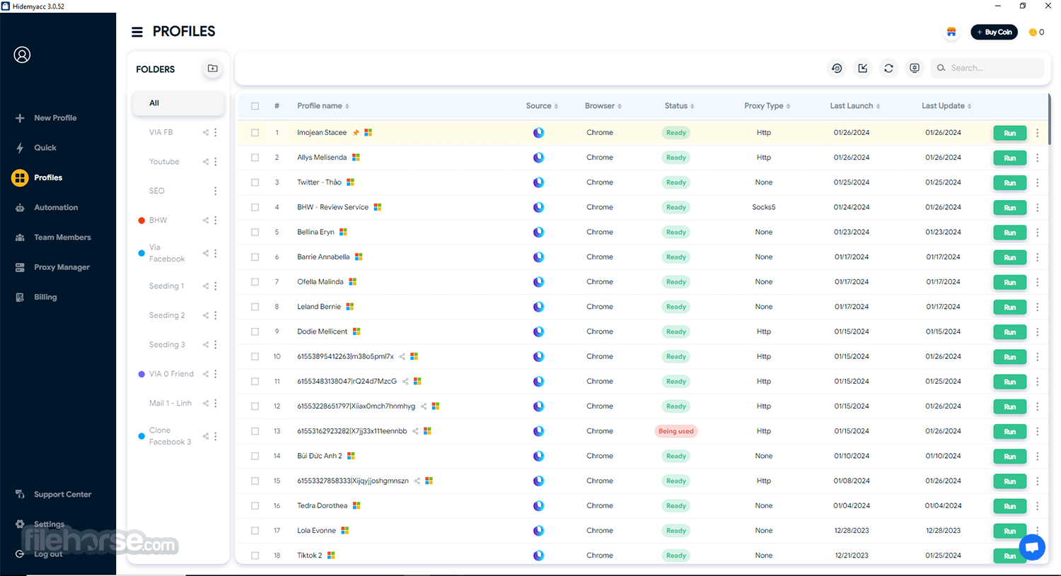 Hidemyacc Screenshot 1