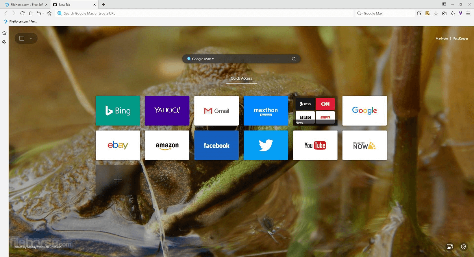 Maxthon Screenshot 1