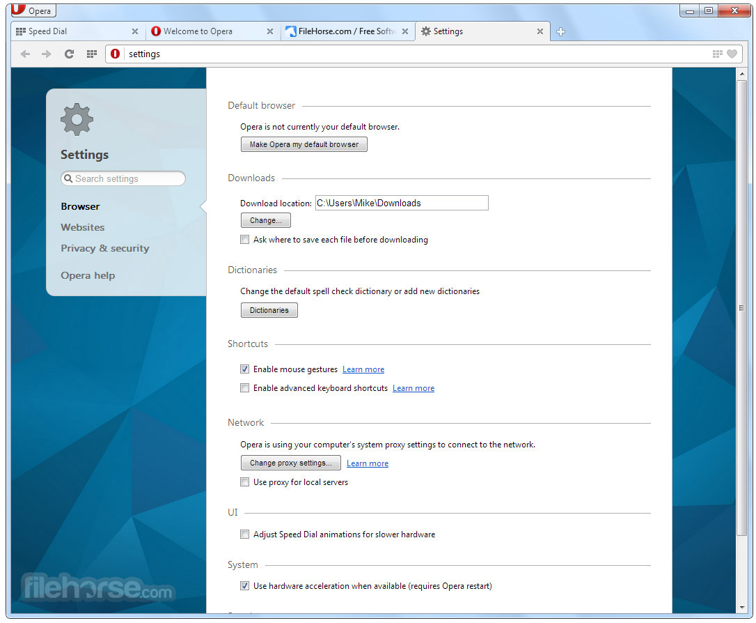 Opera Portable 133.0.5932.60 Screenshot 5