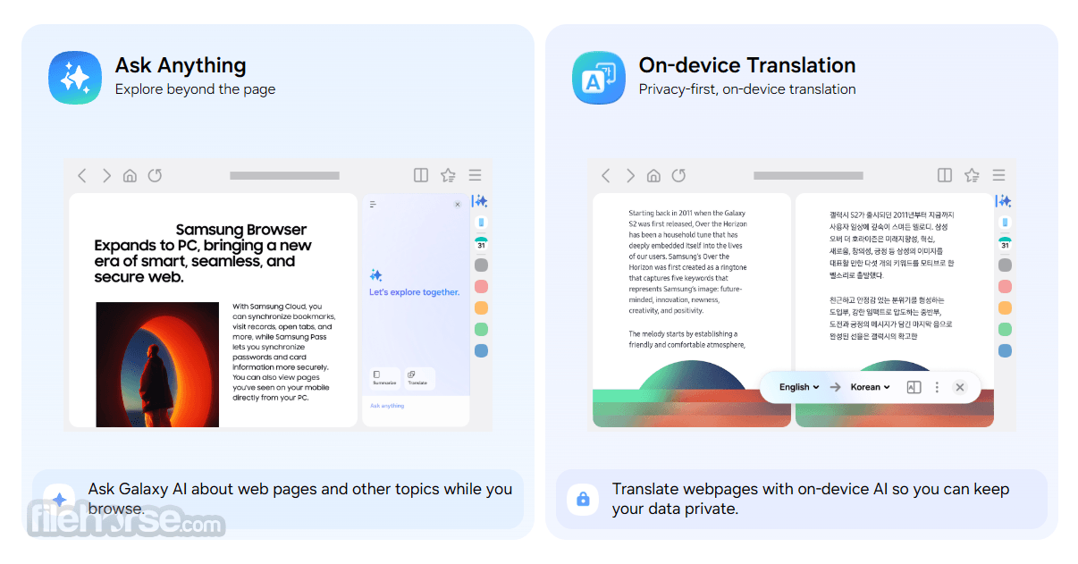 Samsung Browser for PC Screenshot 3