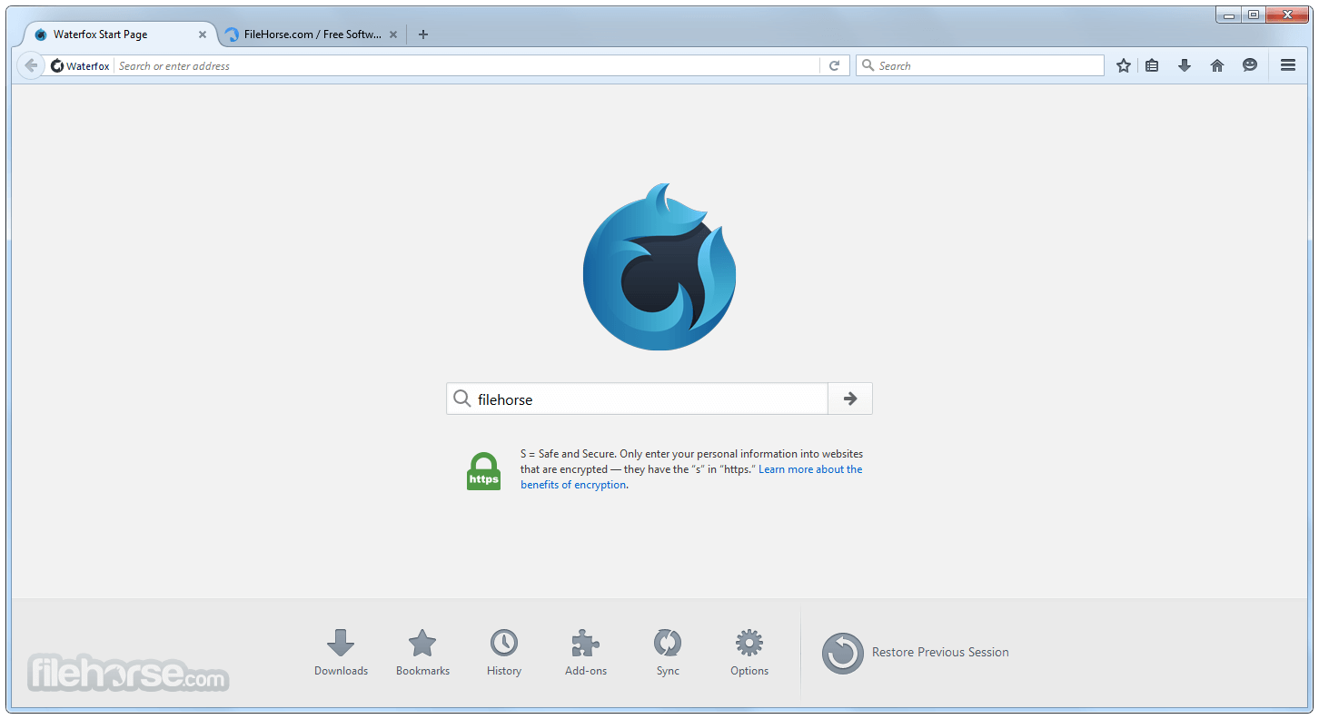 Waterfox G6.6.17 Screenshot 1
