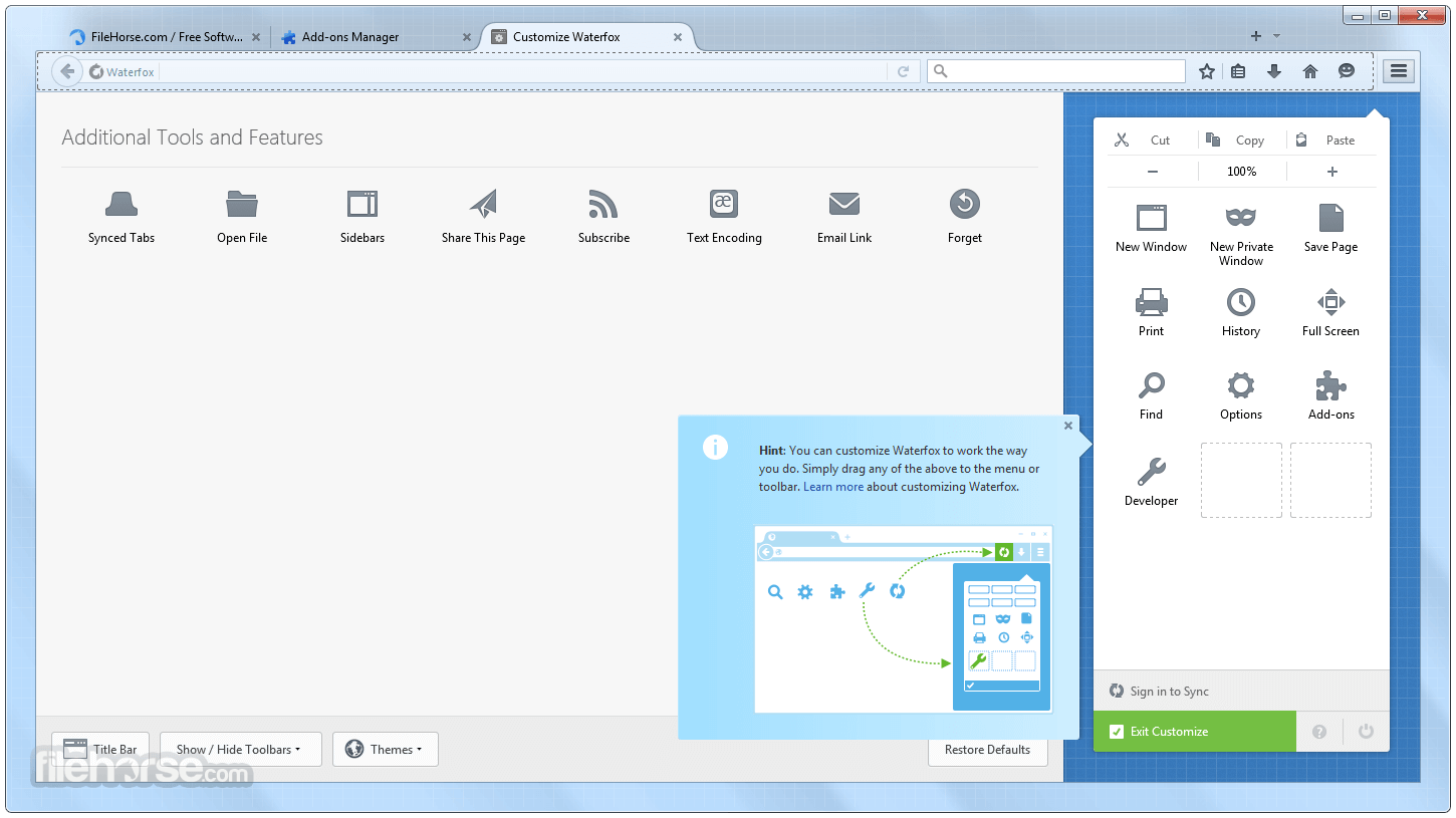 Waterfox G6.6.17 Screenshot 4