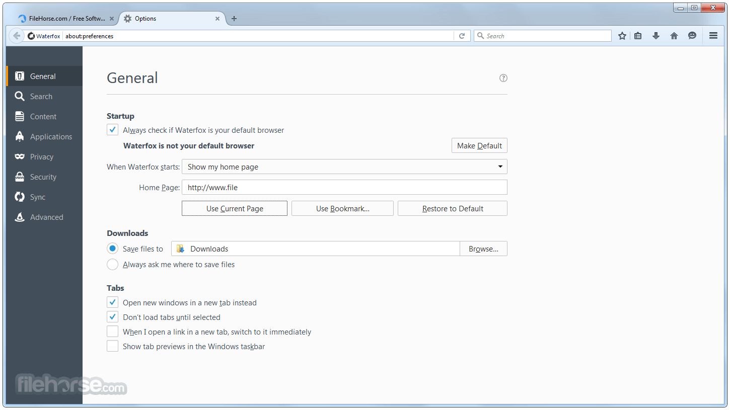 Waterfox G6.6.17 Screenshot 5
