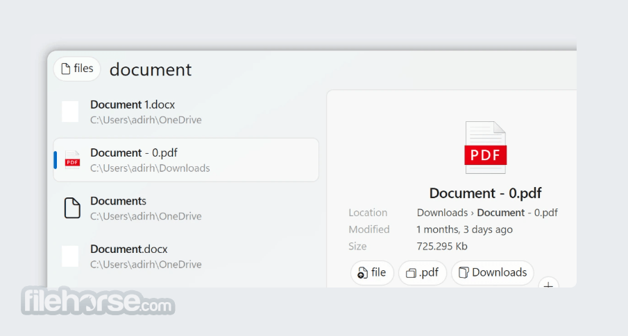 Fluent Search Screenshot 2