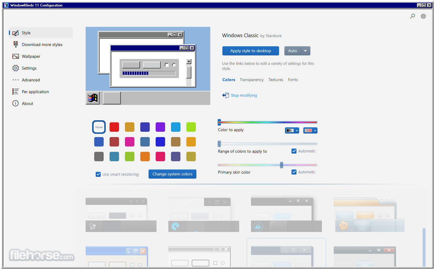 WindowBlinds Screenshot 2