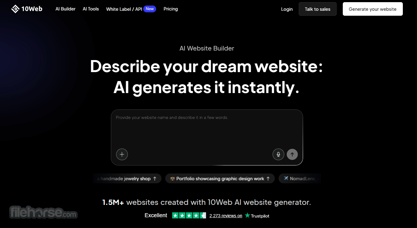 10Web Screenshot 1
