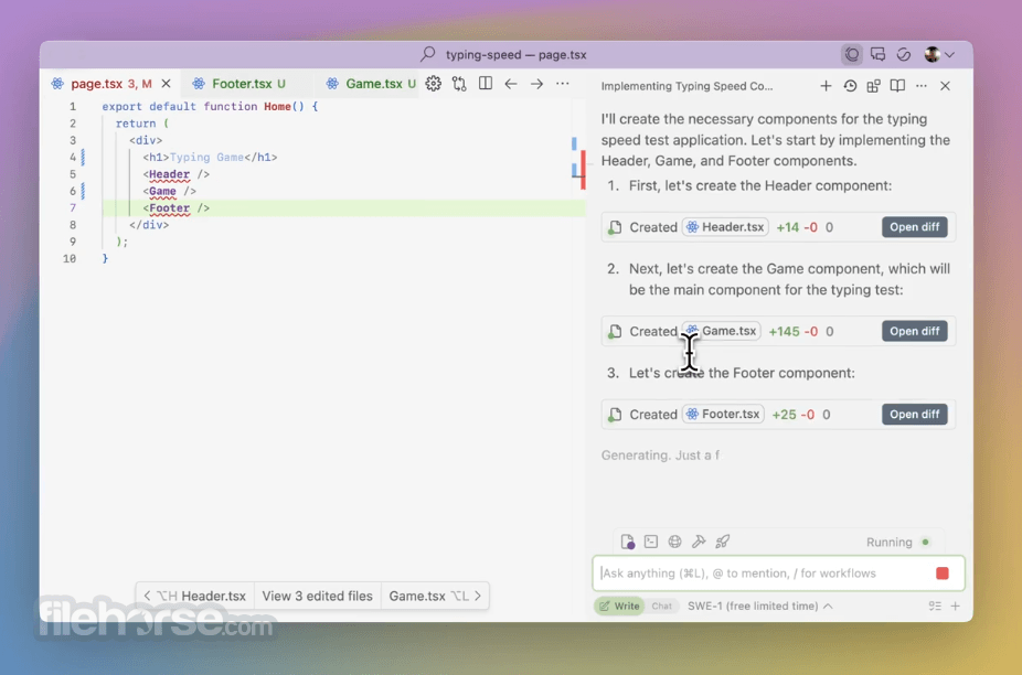 Windsurf Editor Screenshot 1