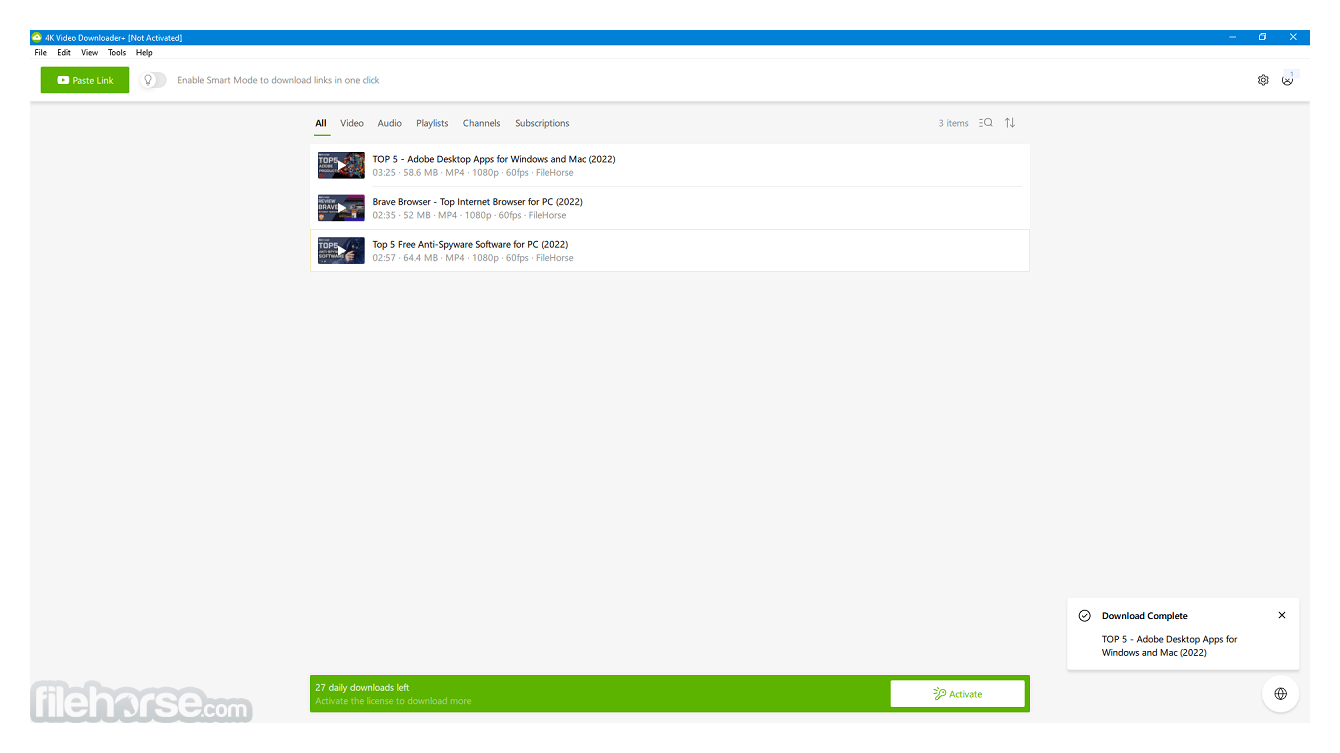 4K Video Downloader+ (64-bit) Screenshot 1