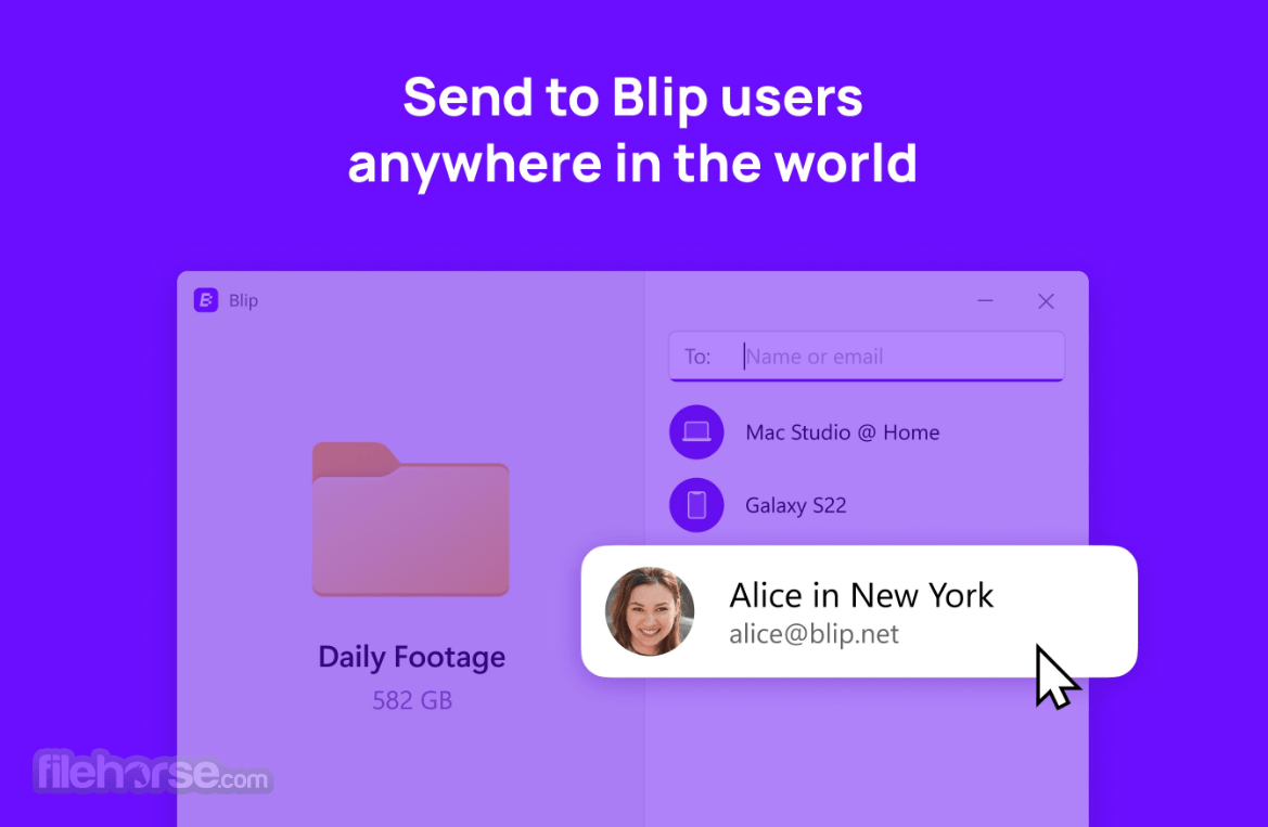 Blip (File Transfer) Screenshot 1