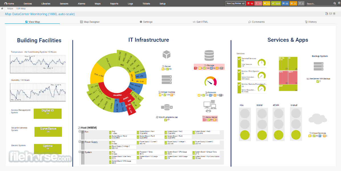 PRTG Network Monitor Screenshot 1