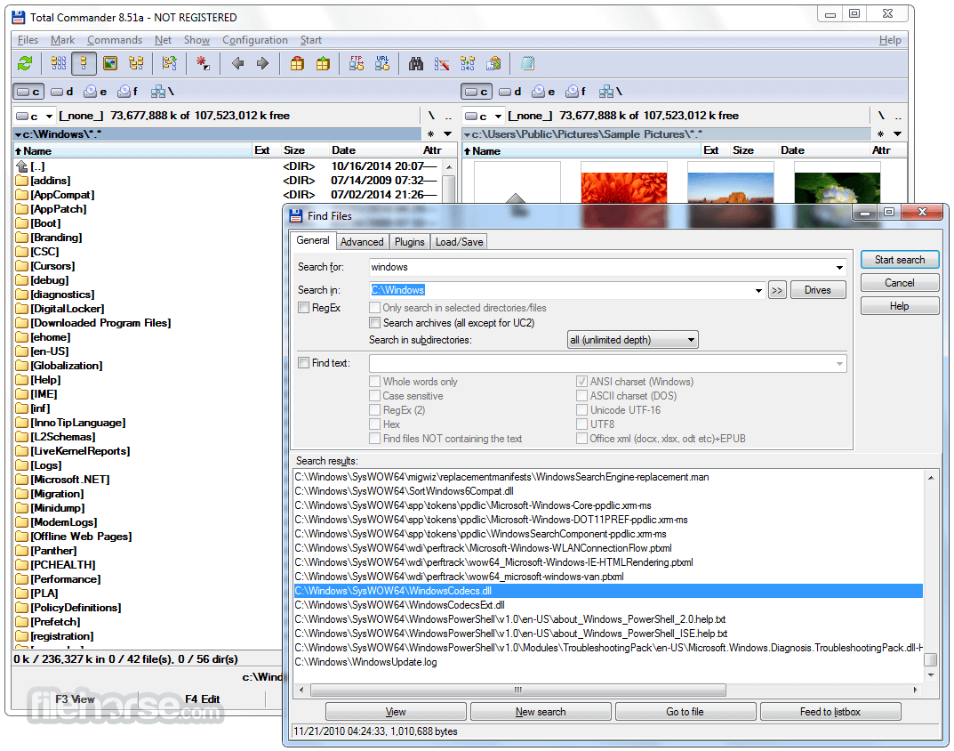 Total Commander 11.58 (64-bit) Screenshot 4