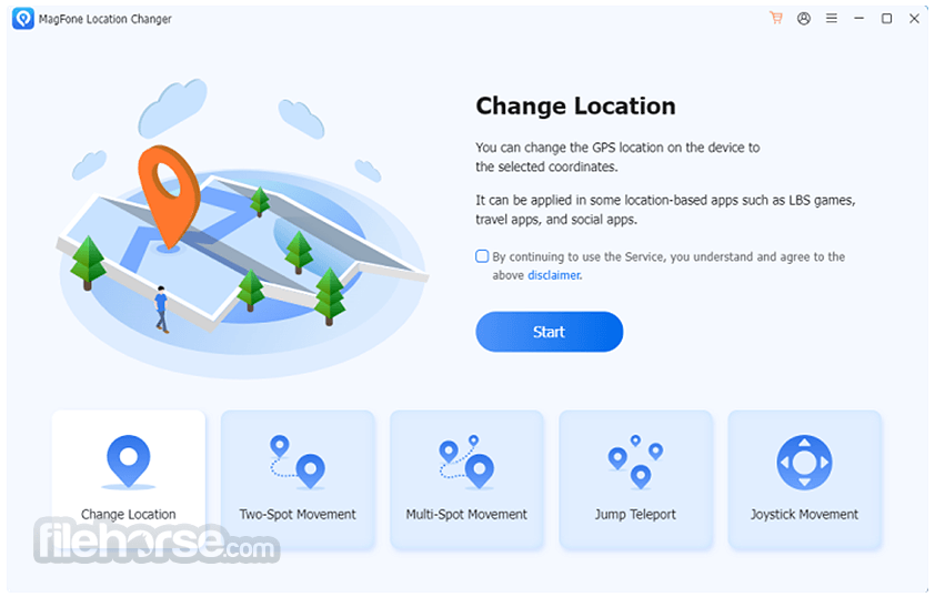MagFone Location Changer Screenshot 1