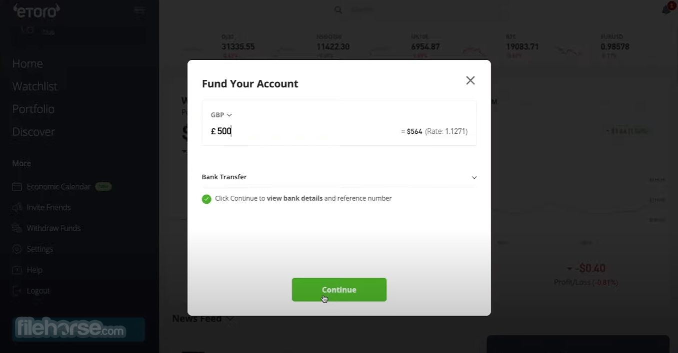 eToro Screenshot 2
