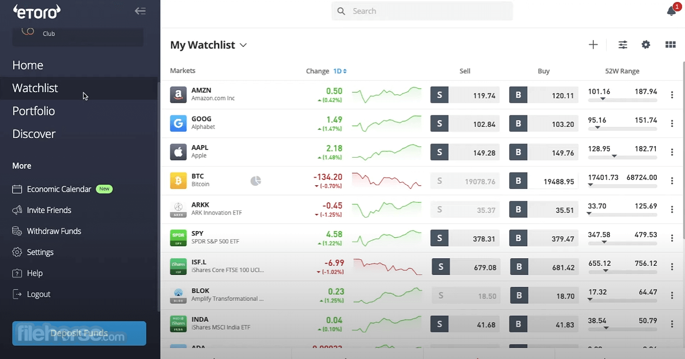 eToro Screenshot 3