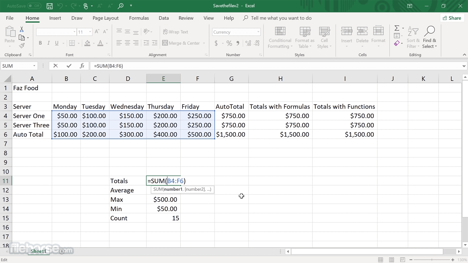 Microsoft Excel Screenshot 2