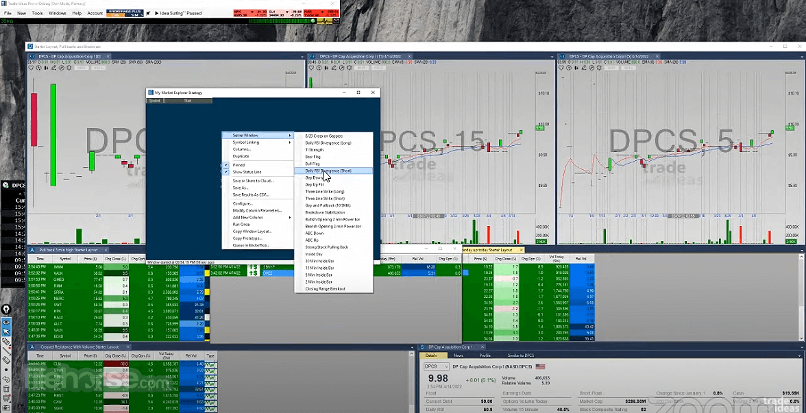 Trade Ideas Screenshot 3