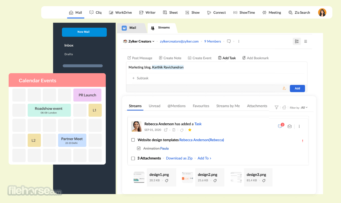 Zoho Workplace Screenshot 2