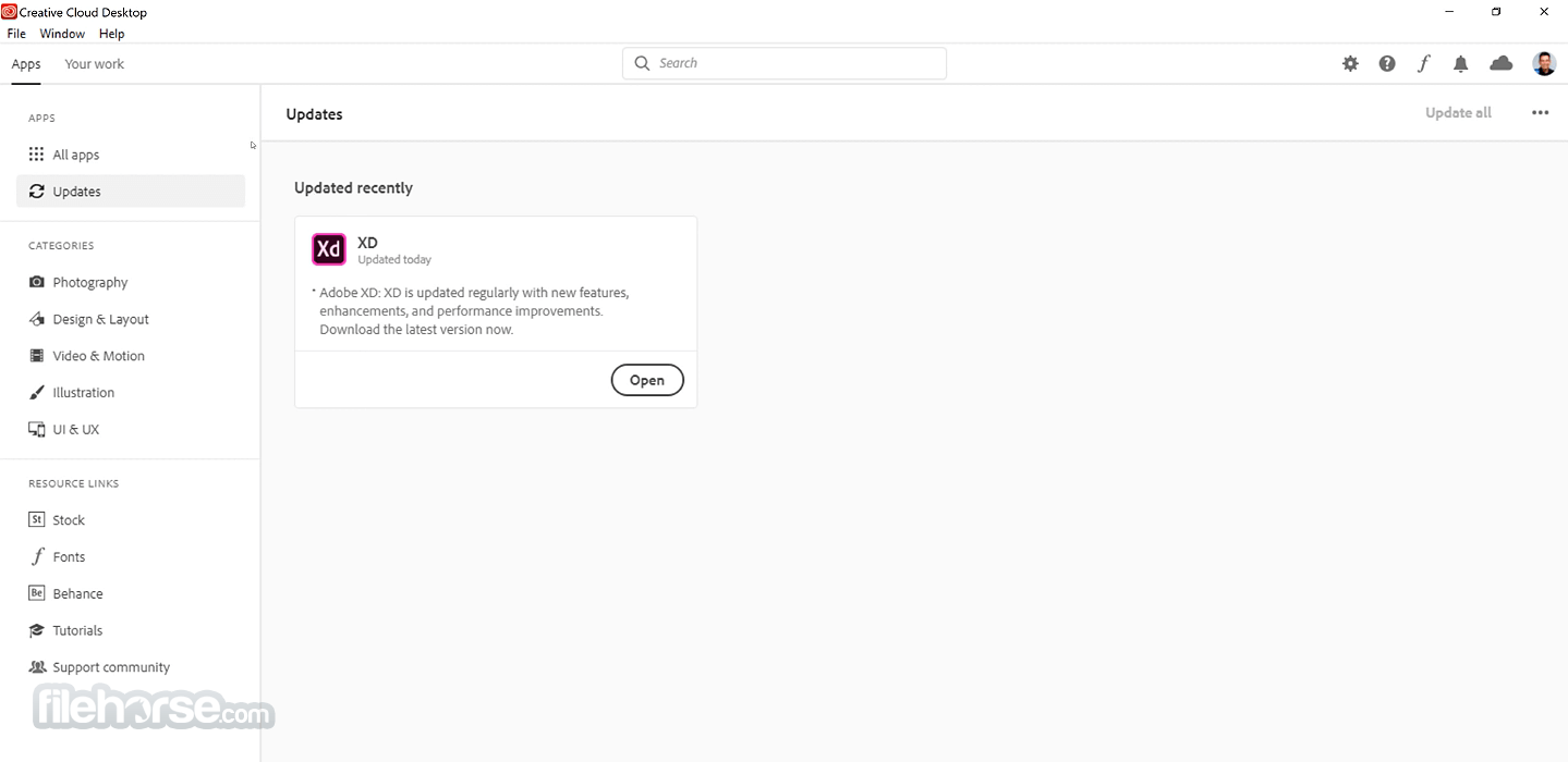 Adobe Creative Cloud Screenshot 2