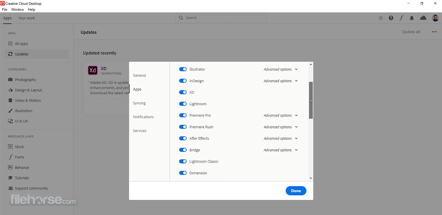 Adobe Creative Cloud Screenshot 3