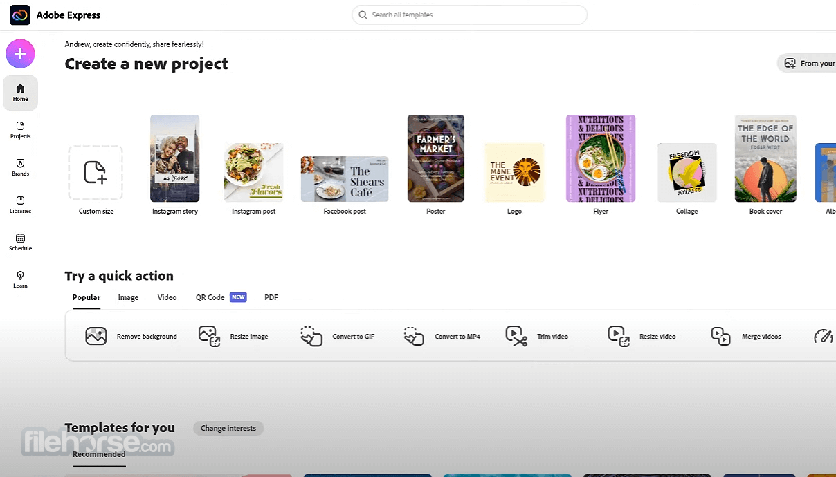 Adobe Express - Online Photo & Design Tool Screenshot 1