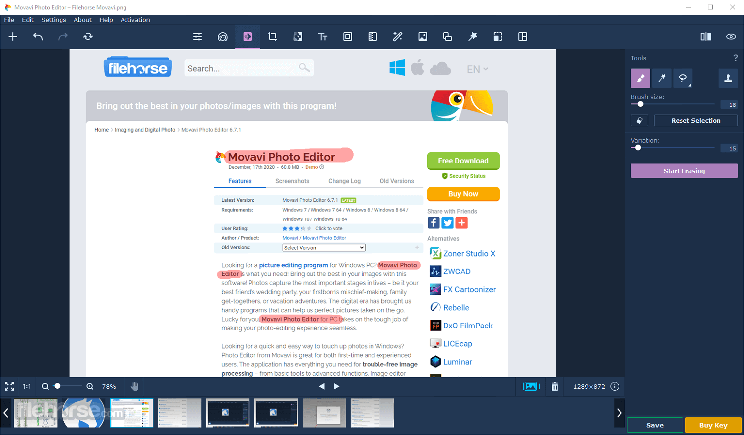 Movavi Photo Editor 2026 Screenshot 2