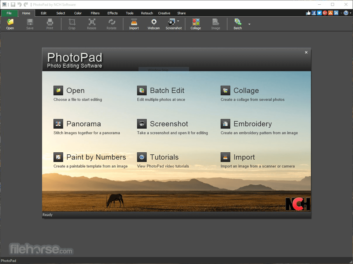 PhotoPad Photo and Image Editor Screenshot 1