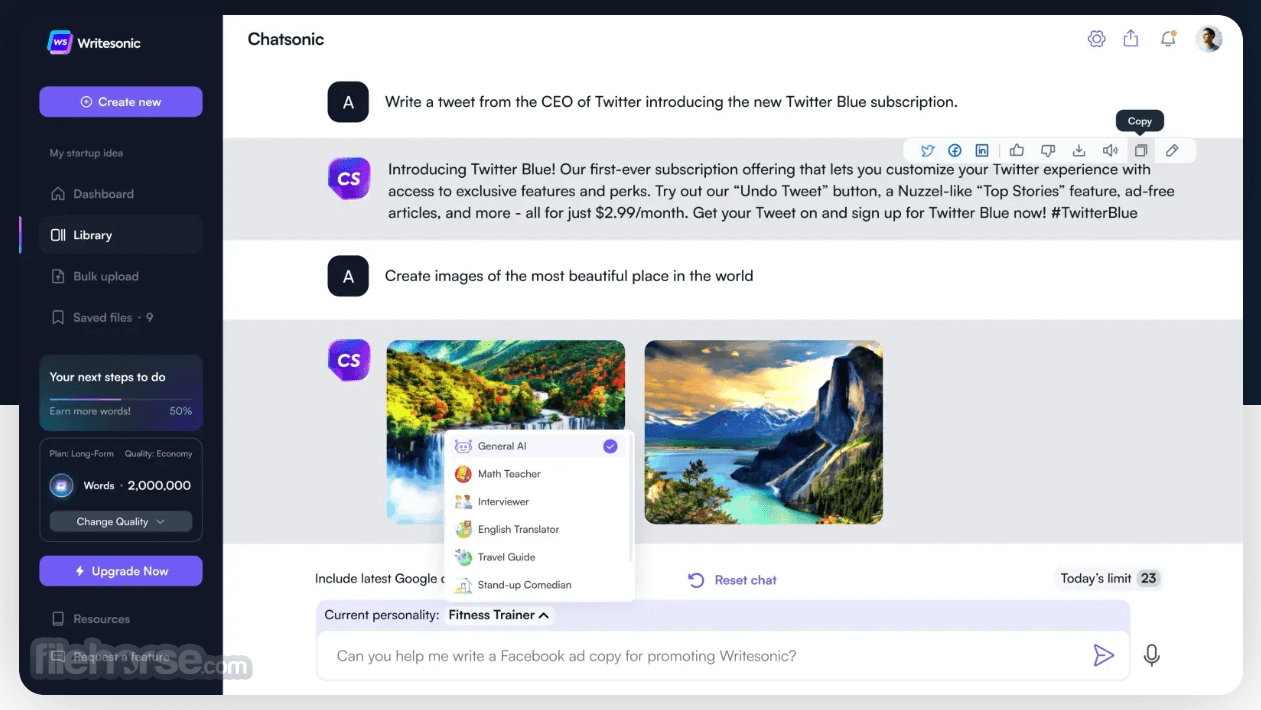 ChatSonic Screenshot 1