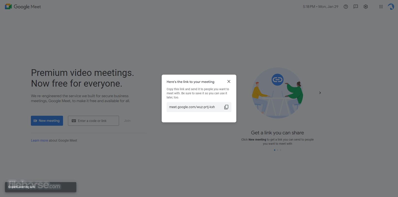 Google Meet Screenshot 3