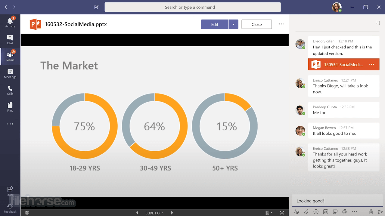 Microsoft Teams 1.8.00.27654 (64-bit) Screenshot 2