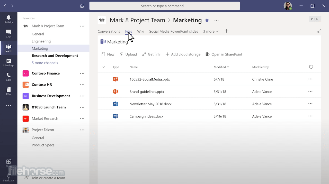 Microsoft Teams 1.8.00.27654 (64-bit) Screenshot 4