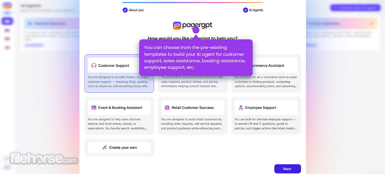 PagerGPT - AI Agent Builder Screenshot 1
