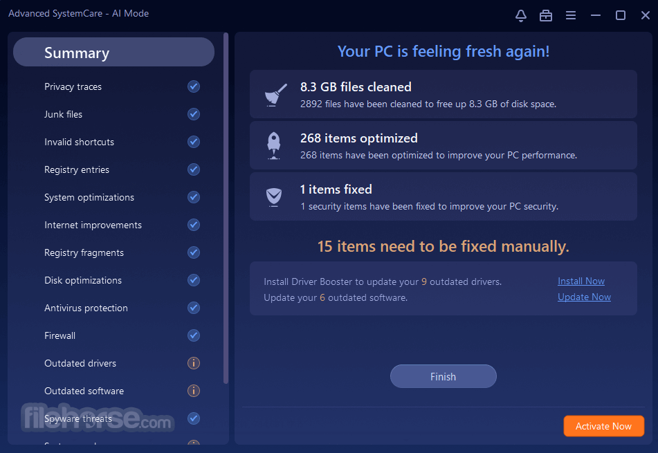 Advanced SystemCare Free Screenshot 3