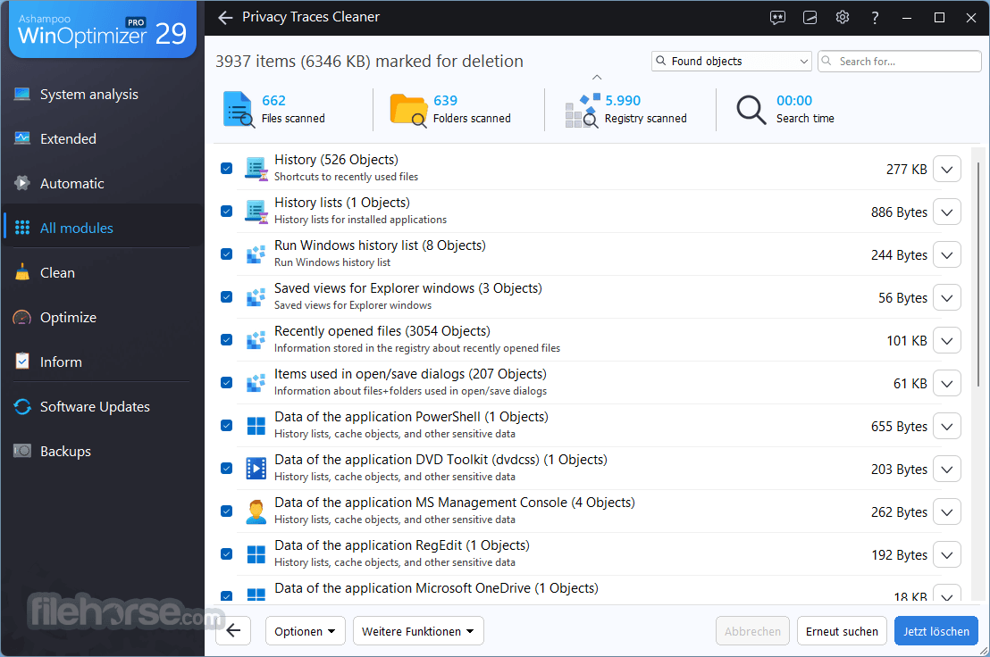 Ashampoo WinOptimizer Pro Screenshot 2