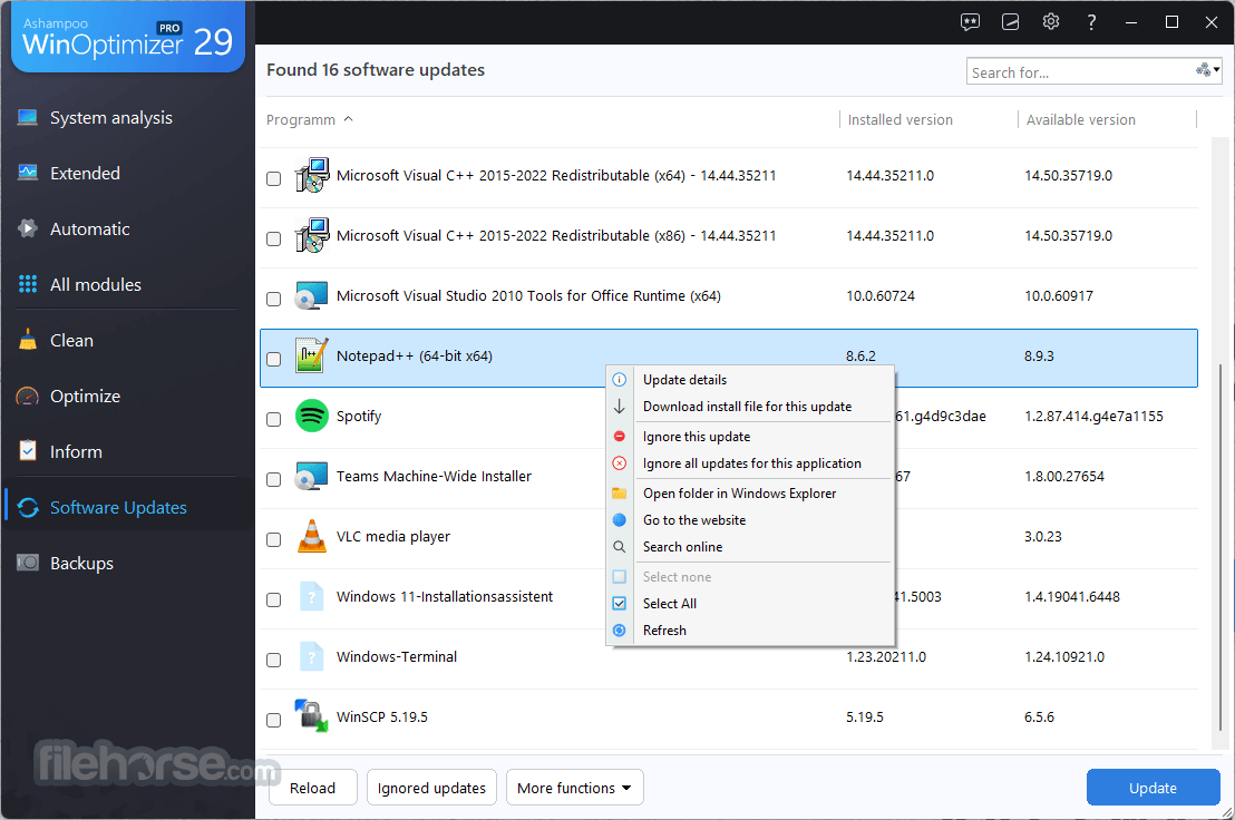 Ashampoo WinOptimizer Pro Screenshot 4