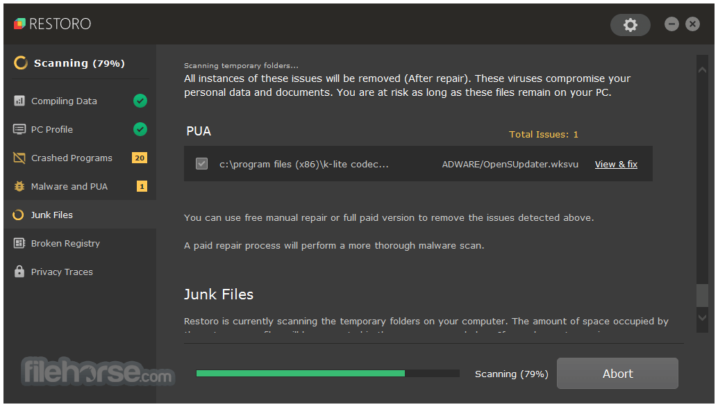Restoro Screenshot 2
