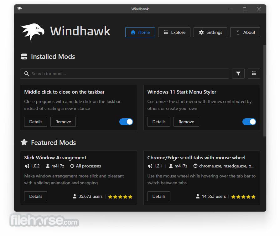 Windhawk Screenshot 1