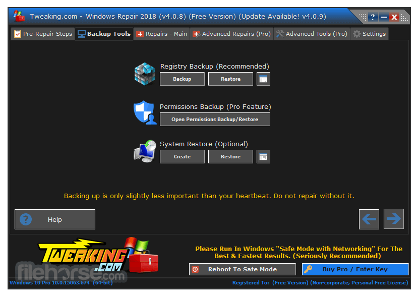 Windows Repair 4.14.0 Screenshot 2