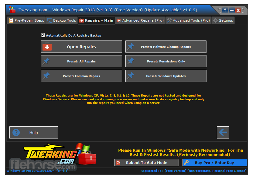 Windows Repair 4.14.0 Screenshot 3