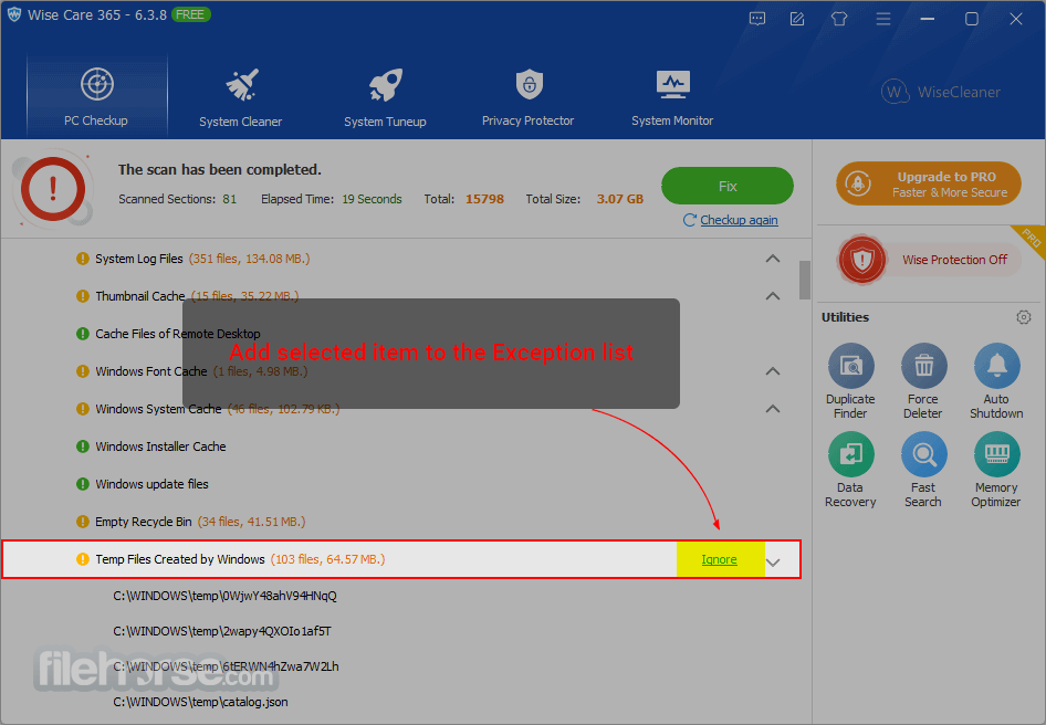 Wise Care 365 Free Screenshot 2